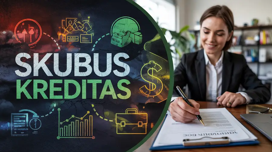 Moteris pildo skubaus kredito paraišką