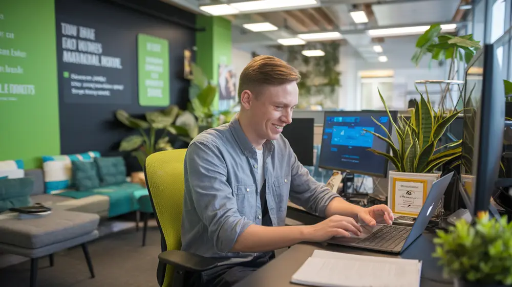 Vartotojas ieško lengvai gaunamos paskolos, kurią simbolizuoja "pinigų medis".